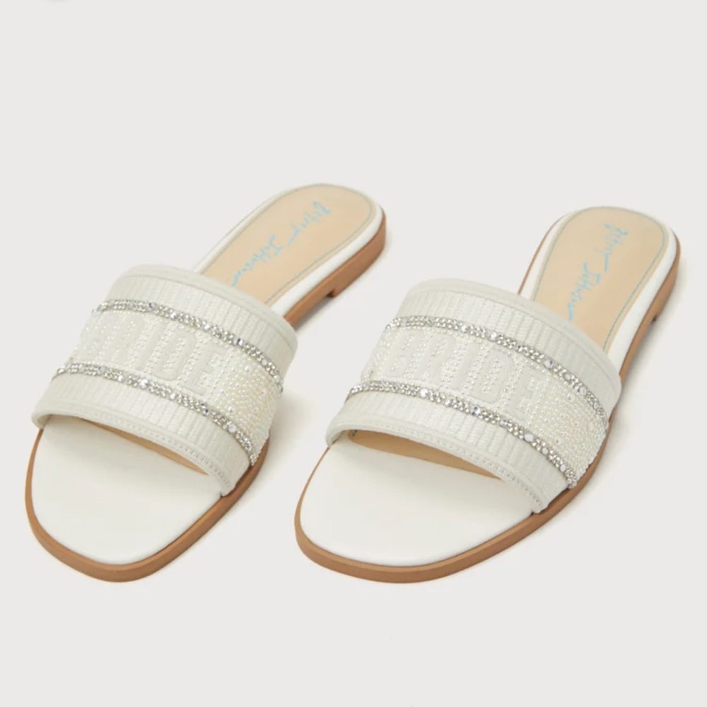 Betsey Johnson Tru Silver ‘Bride’ Slides